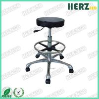 Buy cheap Swivel High ESD PU Leather Antsiatic Round Stool With Footrest product
