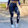Buy cheap Yoga Tights Leggings Jean Yoga Pants High Waist Faux Denim Stretch Pencil Bottoming Casual from wholesalers