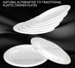 cheap price circular paper platsa with PLA film, Party restaurant catering PLA