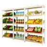 Buy cheap Fashion Shop Wooden Shelf Rack , Wooden Display Cabinet For Vegetable / Juice / Cake from wholesalers