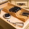 Buy cheap Natural Bamboo 15-Slot In Drawer Knife Block Organizer with Eco-Friendly Construction from wholesalers