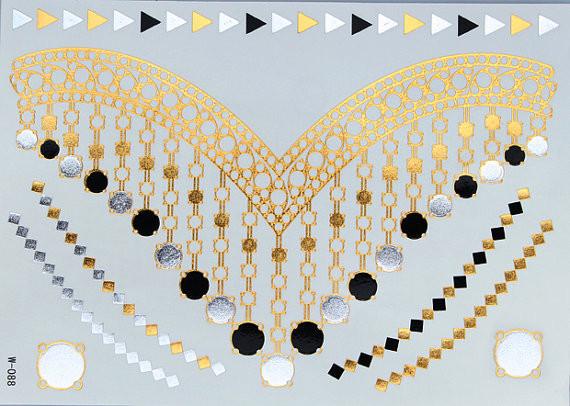 Buy cheap Metallic Jewelry tattoo from wholesalers