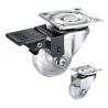 Buy cheap 3 Inch 50kg Loading PU Furniture Casters With Chrome Plated Bracket from wholesalers