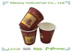 10 Oz 330ml Disposable Coffee Paper Cups In Cafe Shop , Platic Lid