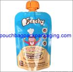 Aluminum foil spout pouch, High barrier laminated stand up spout pouch shape bag