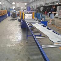 Buy cheap 0.3-0.8 Mm Thickness Ppgi Color Steel Velley Gutter Roll Forming Machine product