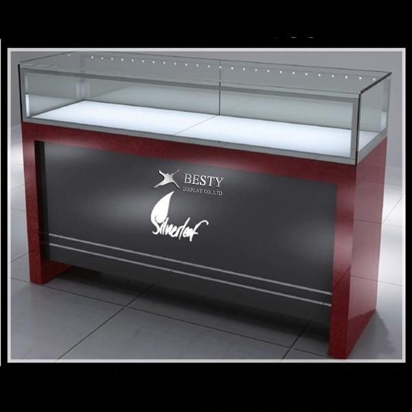 Buy cheap high quality customized jewellery display counter jewels stand jewelry showcase from wholesalers