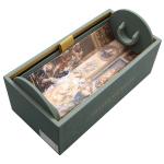 Matt Green Rigid Luxury Cardboard Box For Champagne Whisky Liquor Set Packaging