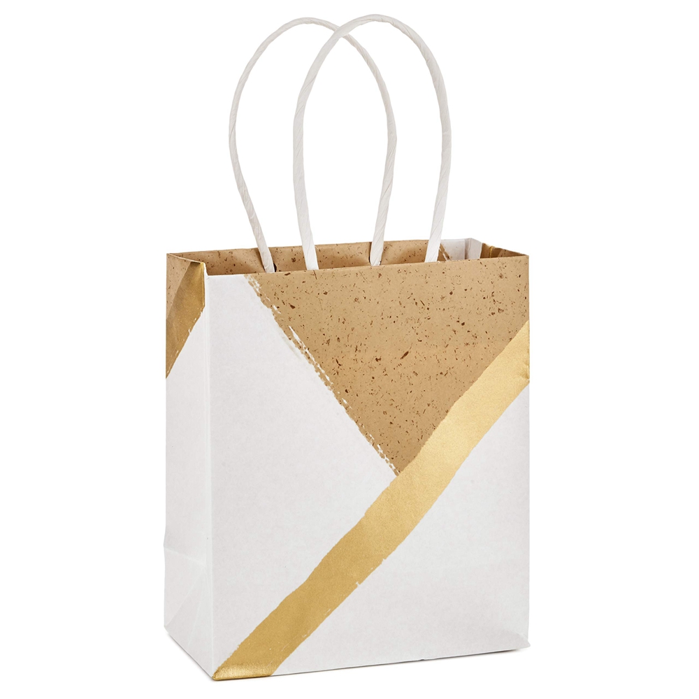 CMYK 4 Color Offset Printing Kraft Paper Shopping Bags With Your Own Logo Custom De Papel