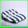 Buy cheap LUDA navy blue striped paper straw beach bag cheap wholesale beach bags from wholesalers