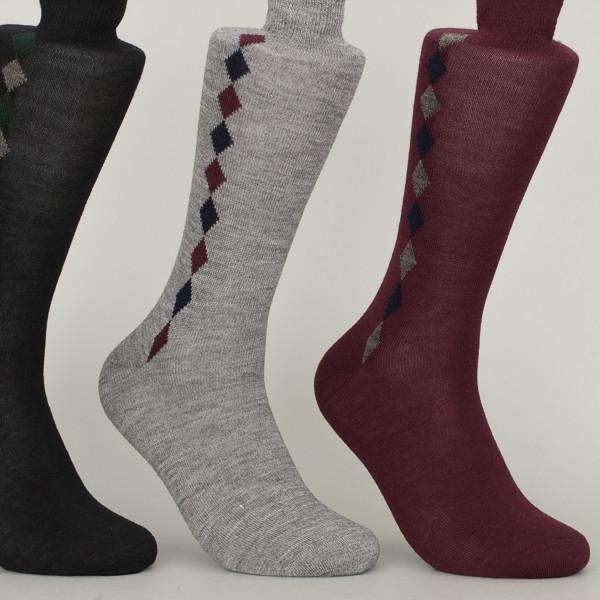 Buy cheap Organic Cotton Nylon Mens Argyle Dress Socks With Different Colors Custom Made Size from wholesalers