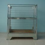 Warehouse Storage Cages Metal Stackable Pallet Cage Wire Container Type
