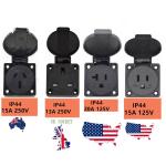 Stainless Steel Outdoor Garden Electrical Power Sockets Outlet LED Post Light