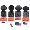 Buy cheap Black Stainless Steel Electrical Power Sockets Outdoor Garden In-ground Lawn Power Outlet from wholesalers