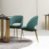 Buy cheap Modern Velvet Upholstered Dining Chair For Bedroom from wholesalers