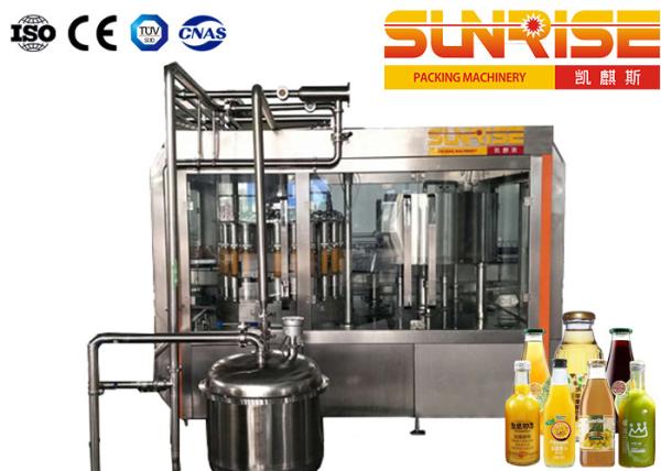 Buy cheap 12000B/H Glass Bottle Filling Line , 40 Filler Juice Filling Line from wholesalers