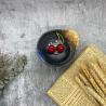 Buy cheap 4.3 Inch Joystick Dish With Handle Non-Toxic Dishwasher Black And Matt Sauce Dish from wholesalers