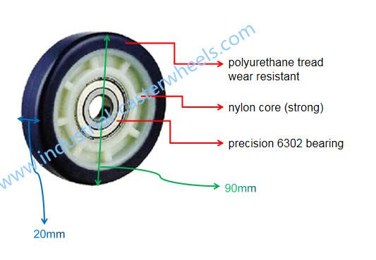 Buy cheap Aviation Airport Baggage Conveyor Carousel Wheel Caster from wholesalers