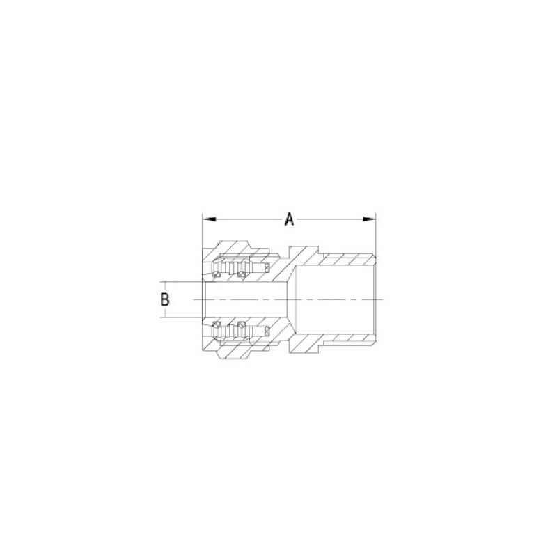 Threaded Brass Compression Fittings PF5002 Equal Straight Union