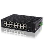 16 Gigabit Industrial Unmanaged POE Switch 2 Sfp Fiber Switch