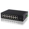 Buy cheap 16 Gigabit Industrial Unmanaged POE Switch 2 Sfp Fiber Switch from wholesalers