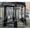 Buy cheap Garden Cast Iron Gazebo Metal Craft Black Customized Luxury Wedding Decoration from wholesalers