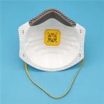 Durable Non Woven Fabric Face Mask With Yellow Color Latex Free Head Straps