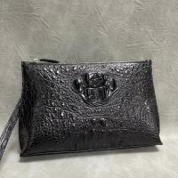 Buy cheap Authentic Real True Alligator Leather Men's Wristlets Clutch Bag Genuine Exotic product