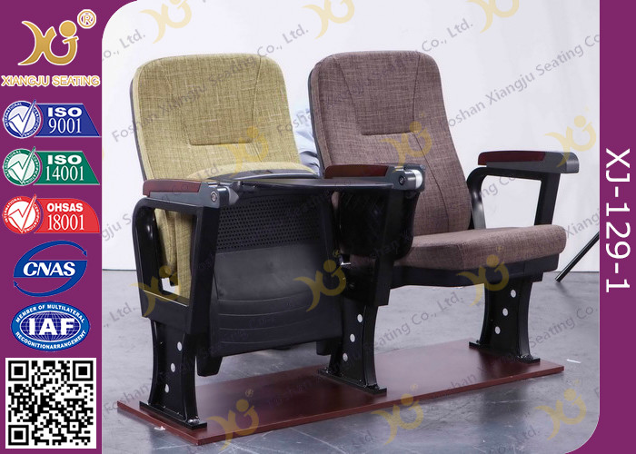 Injection Polyurethane Foam Low Back Auditorium Conference Hall Chair With Soft Seat Back