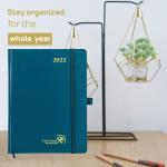 3.5''x6.5'' 2023 Hardcover Weekly Planner Customized Pacific Green
