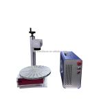 Rotary Table Portable 20w Fiber Laser Marking Machine For Pen Pencil