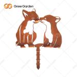 Custom Painted Corten Steel Garden Art Sculpture Wear Resisting