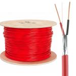 ExactCables 16AWG 2C FPLR-CL2R Fire Rated Cable Red Fire Alarm Cables at