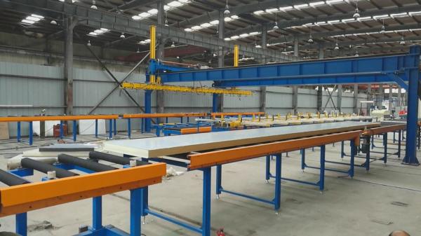 Buy cheap 200mm Thickness PU Panel Stacker PU Sandwich Panel Line from wholesalers