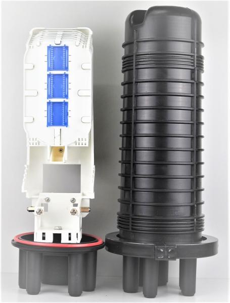Buy cheap 5 ports FTTH Dome Fiber Optic Splice Closure , 144 cores duct mounting from wholesalers