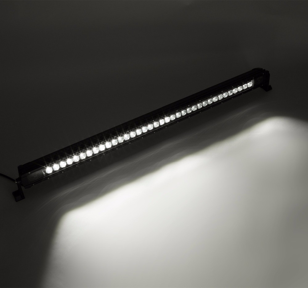 32" 180W Straight LED Light Bar single row Offroad Driving Lights (10W CREE) with Skull Logo