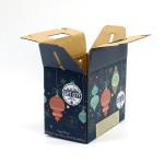 Matt Lamination Rigid Cardboard Luxury Handbag Packaging Box For Red Wine