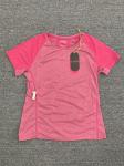 Summer Multicolor Athletic Sports Wear Short Sleeves Pink Grey Womens Yoga Tops
