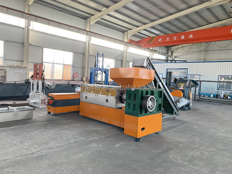 Double Stage Single Screw PP PE ABS Plastic Granules Pelletizer Extruder