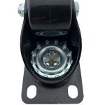 50mm Black Lockable Polyurethane Swivel Caster Wheels For Industry