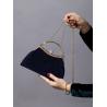 Buy cheap EUROPE AND THE UNITED STATES RETRO SOLID COLOR PLEATED HAND RING FASHION LOCK CLOSED DINNER BAG CHAIN CROSSBODY BAG from wholesalers
