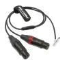 Buy cheap Alvin's Cables Two XLR 3 Pin Female to 5 Pin Male Right Angle Audio Input Cable for Arri Alexa Mini from wholesalers