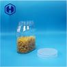 Buy cheap Oval Unique Shaped Plastic Pet Nuts Fruits Pepper Candies Jars Flat Screw Lid from wholesalers