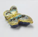 Custom metal butterfly shaped jewelry box for promotional gift
