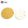 Buy cheap Yellow Aluminum Oxide Sanding Discs 17 Holes 6 Inch Sticky Back Sandpaper from wholesalers