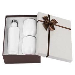 500ml 12oz Wine Glass Gift Set Box Stemless Stainless Steel Insulated Sublimatio