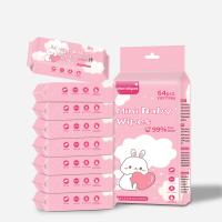 Buy cheap 68pcs 14*15cm Baby Wet Wipes Fragrance Free Alcohol Free Wet Wipes 99% Water product