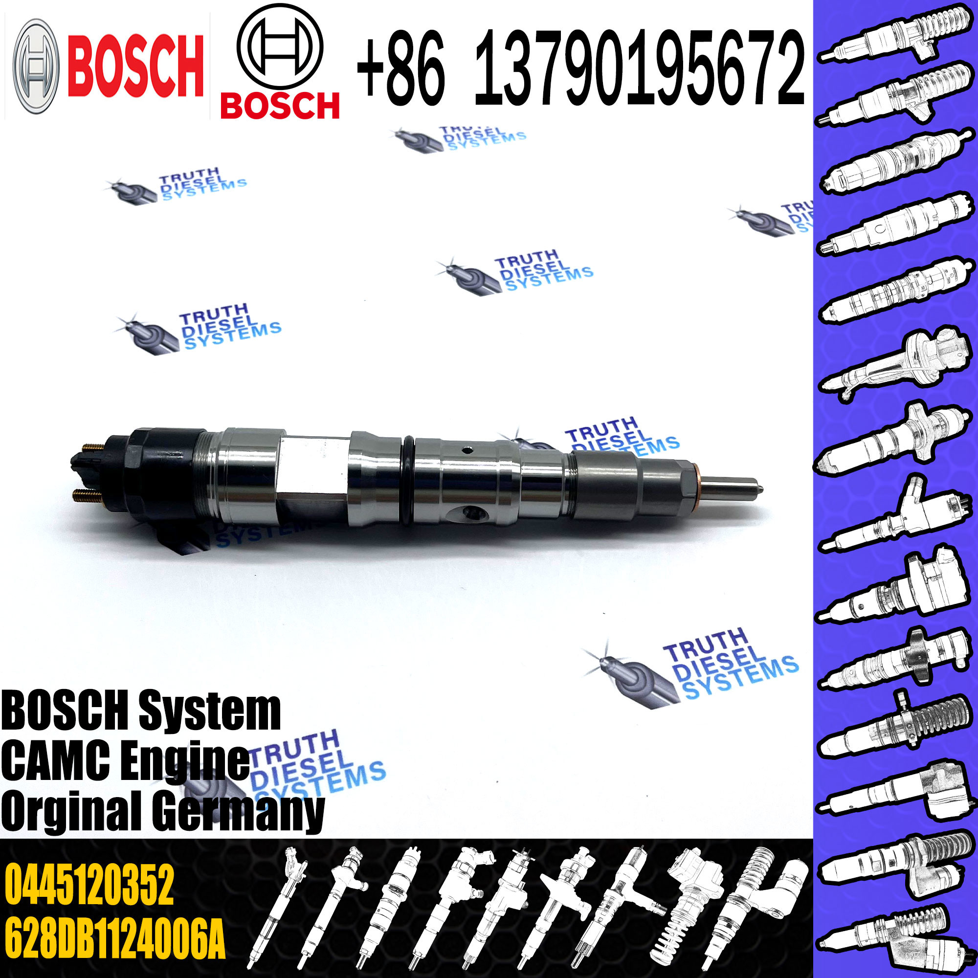 High Quality Diesel Injector 0445120352 Common Rail Disesl Injector 0445120352