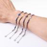 Buy cheap (Customized) Stainless steel men's bracelet, octagonal star Persian style trendy men's black stone bracelet from wholesalers