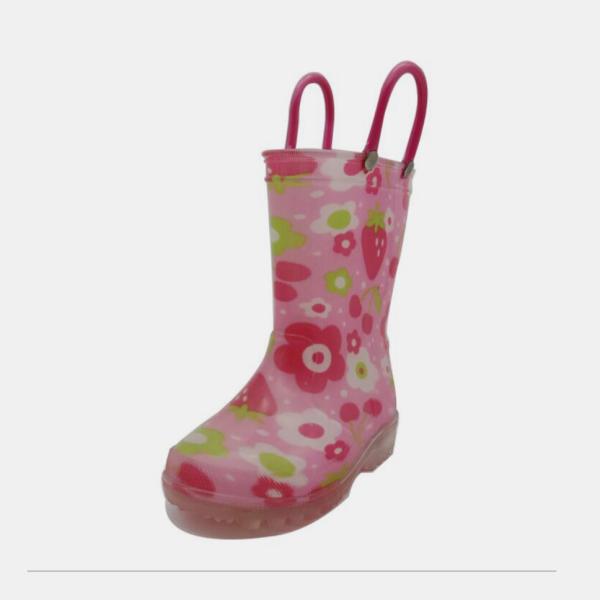 Buy cheap Wearproof 35EU Kids Light Up Rain Boots With Double Handles from wholesalers